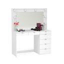 Ver imagem 3 de Penteadeira Camarim com Espelho 7 Gavetas e Tomada Diamante Espresso Móveis