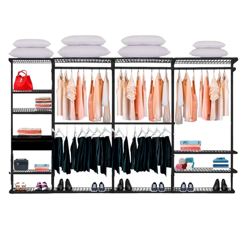 Closet Aramado - Linear Clr 252 com Gaveta - 3,40m - Preto
