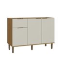 Ver mais imagens de Cozinha Modulada 6 Peças 307,8x215,11cm Florença Bege/Marromle/Sabbia