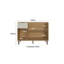 Ver imagem 7 de Cozinha Modulada 6 Peças 307,8x215,11cm Florença Bege/Marromle/Sabbia