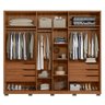 Guarda Roupa Casal Atrice 6 Portas com 2 Espelhos e Pés - Demartêz - 3
