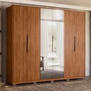 Ver imagem 2 de Guarda Roupa Casal Atrice 6 Portas com 2 Espelhos e Pés - Demartêz