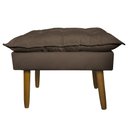 Ver imagem 3 de Conjunto Decorativo Poltrona com Puff Opala Suede Cappuccino - Montanaris Decor MD MONTANARIS DECOR