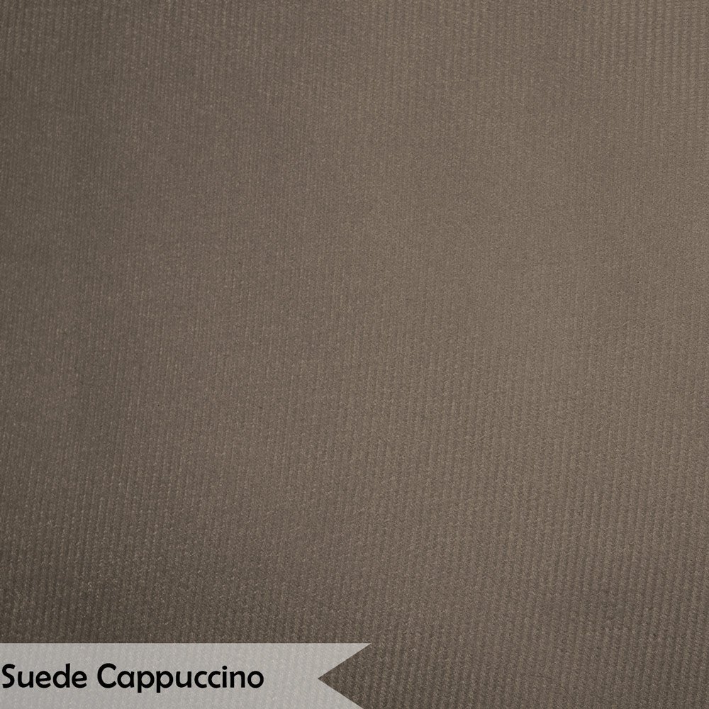 Conjunto Decorativo Poltrona com Puff Opala Suede Cappuccino - Montanaris Decor MD MONTANARIS DECOR - 6