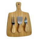 Ver imagem 1 de Jogo para queijo com 4 pecas em bambu L20xP28xA3,8cm