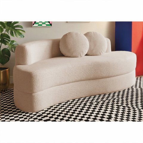 Sofá Cama Cosi 1,88m Xpand Tech Tecido Bouclê Cama Inbox