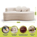 Ver imagem 4 de Sofá Cama Cosi 1,88m Xpand Tech Tecido Bouclê Cama Inbox