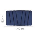 Ver imagem 2 de Painel Estofada Bélgica 140CM Casal Suede Azul Marinho - D A DECOR