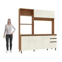 Ver mais imagens de Cozinha Compacta Luna Kappesberg 3 Peças Canela/off White 192,5cm