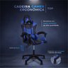 Cadeira Gamer Ergonômica Top para Escritório Azul e Branco - 2