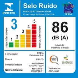 Escova Secadora Britania Bes23p Nano Cerâmica Íons Tourmaline 3 em 1 1200w-1300w:preto/220v - 6