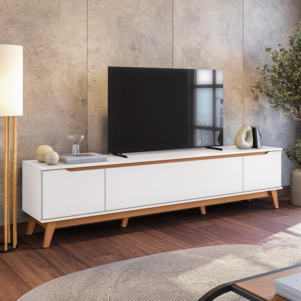 Rack Kappesberg 3 Portas Branco 218cm | MadeiraMadeira