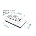 Ver imagem 2 de Cooktop 3 Queimadores Stelar Preto