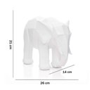 Ver imagem 5 de Escultura Elefante em Poliresina Branco 21x26 cm - D’Rossi