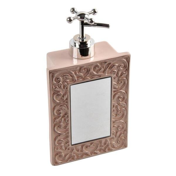 Porta sabonete Gabinetto em ceramica L11,7xP5xA21,5cm 440ml cor creme