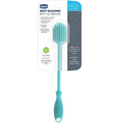 Acessório para Bebe Escova De Silicone Para Mamadeira Chicco