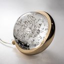 Ver imagem 3 de Pendente Lustre Globo Dourado C/ Led Multicor Moderno Lus-10 St3136