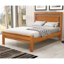 Ver imagem 1 de Cama Paris para Casal Mel Colchão Flex 128cm ou 138cm Madeira Maciça Pinus - Cavazotto