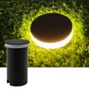 Ver imagem 7 de 4 Luminárias Balizadores Spot Redondos Led Smd em Pvc de 3w Luz Branco Quente de Embutir em Chão Sol