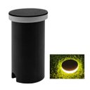 Ver mais imagens de 4 Luminárias Balizadores Spot Redondos Led Smd em Pvc de 3w Luz Branco Quente de Embutir em Chão Sol