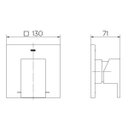 Ver imagem 2 de Acabamento Monocomando Chuveiro e Ducha Higiênica New Edge/Minima Cobre Polido Docol
