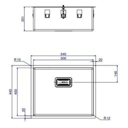 Cuba de Embutir Wish 55x45 Inox Escovado Deca - 3