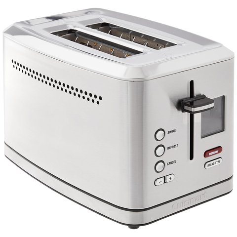 Cuisinart Torradeira Digital 2 Fatias com Memoryset, Prata