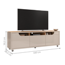 Ver imagem 2 de Rack com Rodizíos para Tvs de 60" Elkins Off White Noce
