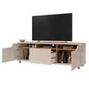 Ver imagem 3 de Rack com Rodizíos para Tvs de 60" Elkins Off White Noce