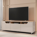 Ver imagem 4 de Rack com Rodizíos para Tvs de 60" Elkins Off White Noce