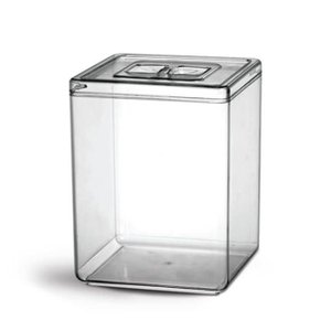 Pote 10l Transparente P/ Granel Cereal Alimento C/ Tampa