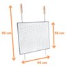Grelhas para Churrasco Ferro Reforçado e Tela Moeda Olibox - 2