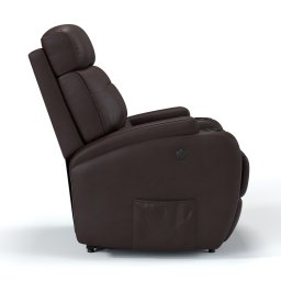 Poltrona do Papai Reclinável em Corino Cor Marrom com Massagem Reclinação Elétrica - Modelo Florença - 4
