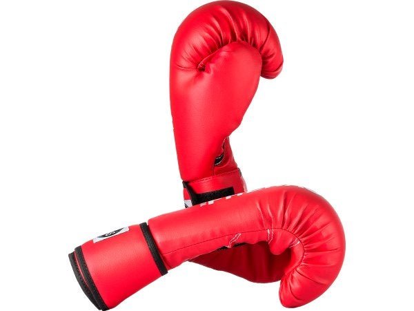 Luva de Boxe Muay Thai MMA 16oz Vermelha Fheras - 5