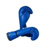 Kit Muay Thai Luva Bandagem Caneleira Bucal Azul 12Oz Fheras - 5