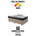 Ver imagem 7 de Cama Box com Baú Solteiro 88x188 com Colchão Gran Sleep Molas Verticoil Ecoflex Courino Linho