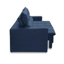 Ver imagem 5 de Sofá Retrátil e Reclinável 3 Lugares 2,10m com Molas Emília Suede Azul Madelina Decor
