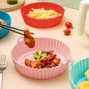 Ver imagem 4 de Forma Bandeja de Silicone Flexível Protetora Reutilizável Antiaderente para Fritadeira Elétrica Air