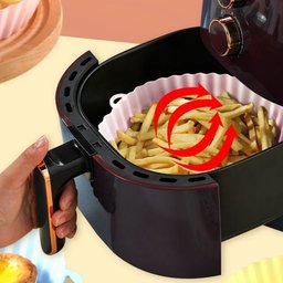 Forma Bandeja de Silicone Flexível Protetora Reutilizável Antiaderente para Fritadeira Elétrica Air  - 6
