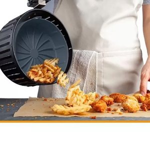 Forma Bandeja de Silicone Flexível Protetora Reutilizável Antiaderente para Fritadeira Elétrica Air 