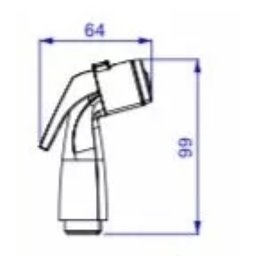 Duchinha Gatilho para Ducha Manual Activa Cromada Deca - 4906003 - 4