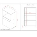 Ver imagem 4 de Balcão Multiuso Tais para Cozinha 2 Portas Mdp Cor:branco