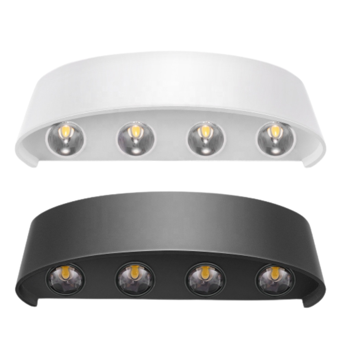 Luminária Balizador Arandela Sobrepor SMD LED 12W Branco Quente Com 8 Fachos De Luz Com Direção Para - 3