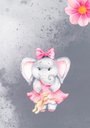 Ver imagem 2 de Kit 2 Quadros Aquarelado Elefantes