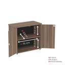 Ver imagem 6 de Armário Baixo para Escritório com 2 Portas P25 Cinza/Walnut
