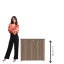 Ver imagem 3 de Armário Baixo para Escritório com 2 Portas P25 Cinza/Walnut