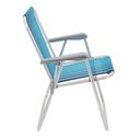 Ver imagem 3 de Cadeira de Praia Tramontina Samoa Alta em Alumínio com Assento Azul Tramontina