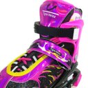 Ver imagem 4 de Patins Rosa Roda Inline Led Kit Completo Tigre Veloz 39/42