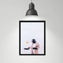 Ver imagem 1 de Quadro Divertido Cozinha Darth 24x18cm - com Vidro:madeira Preta