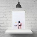 Ver imagem 2 de Quadro Divertido Cozinha Darth 24x18cm - com Vidro:madeira Preta